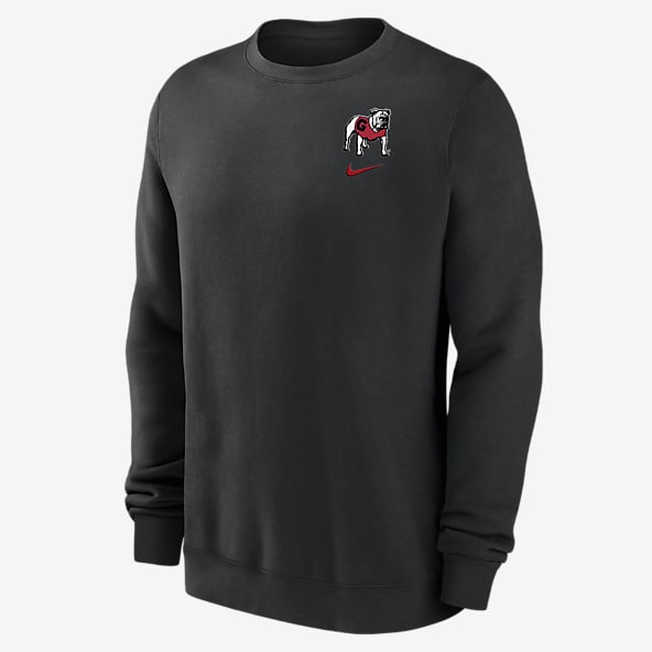 Mens Black Georgia Bulldogs Sweatshirts. Nike